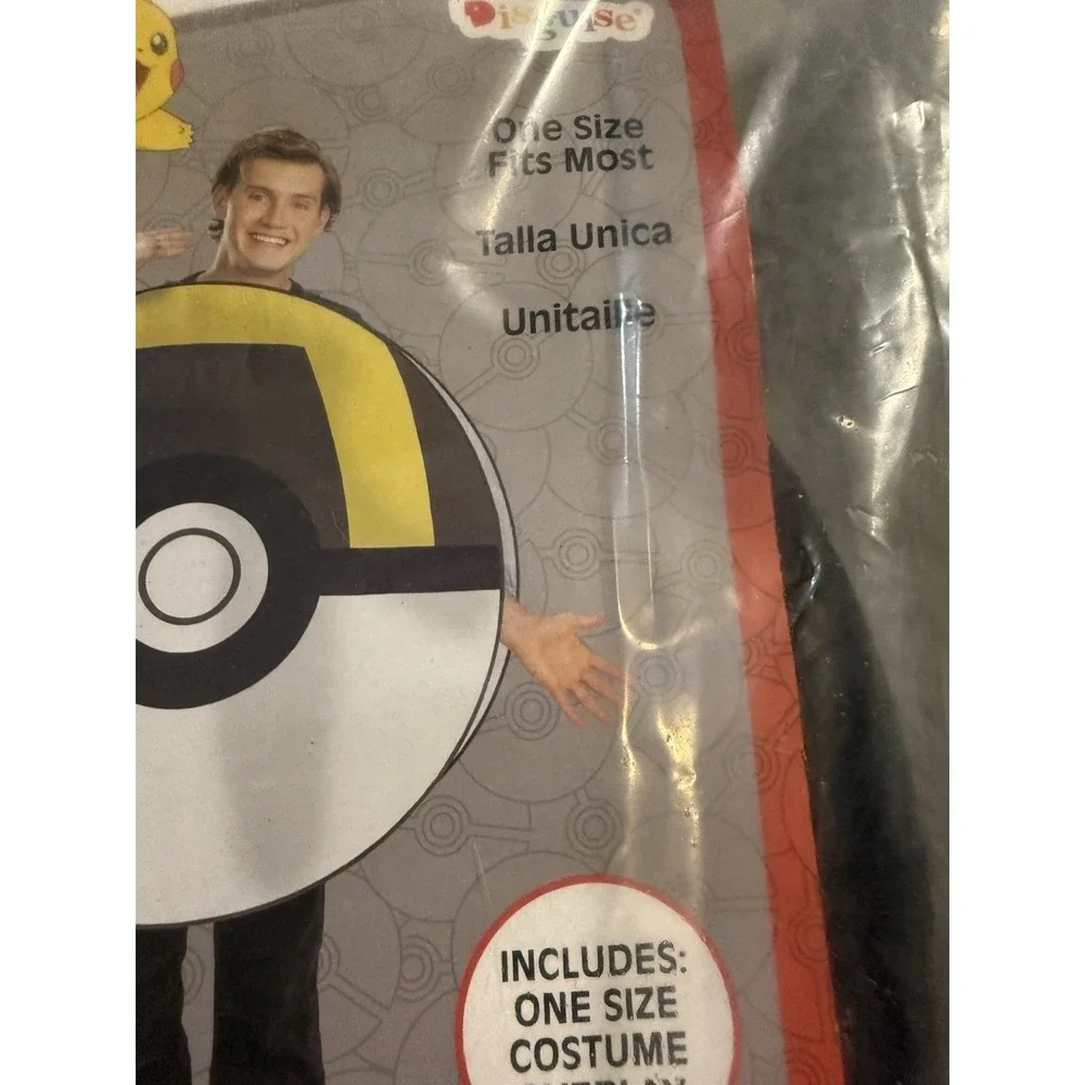 Adult Pokemon Ultra Ball Costume One Size Fits Most Age 14+ Cosplay‎ Halloween
